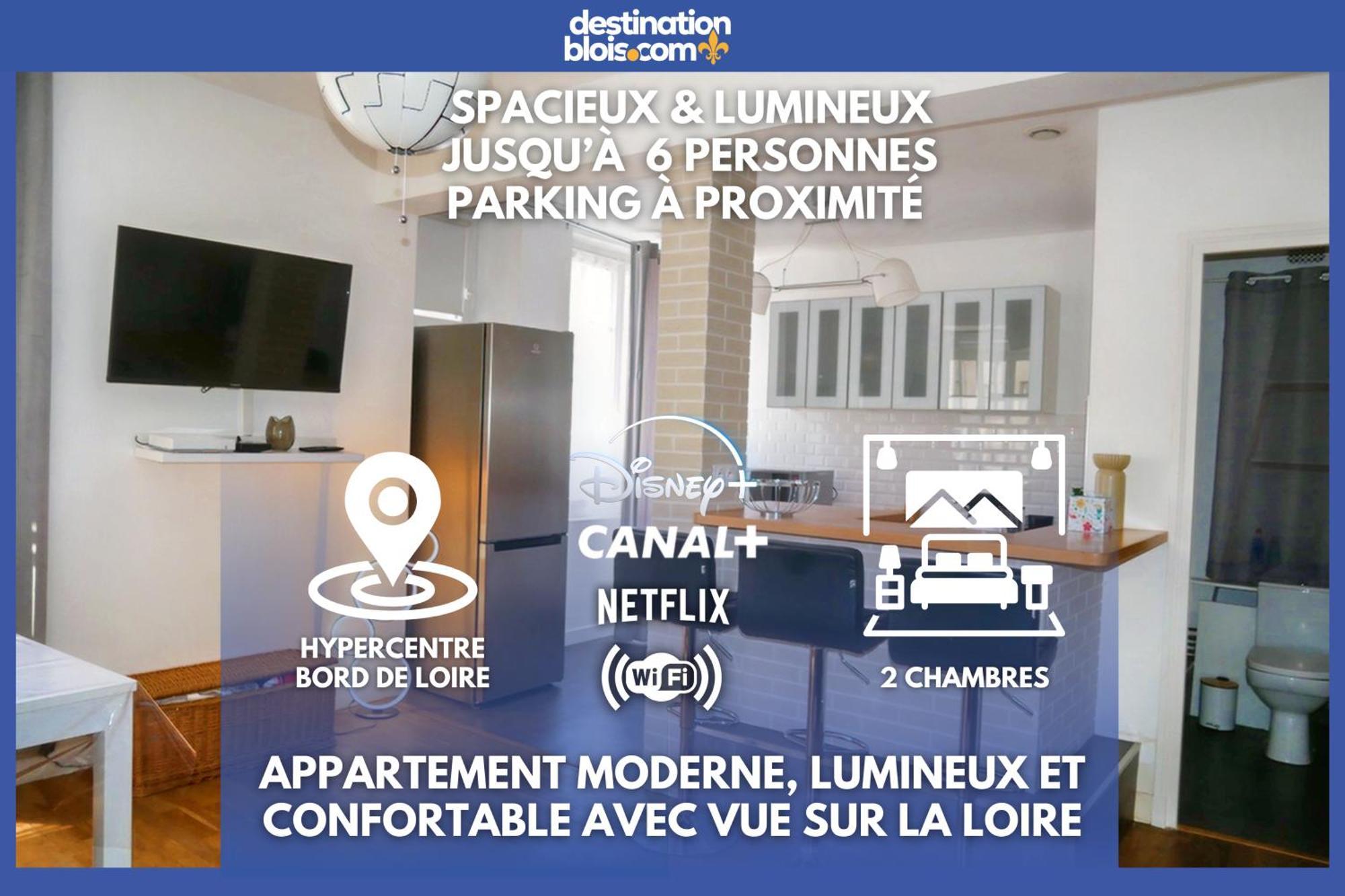 Moderne 60M2 Vue Sur La Loire Hypercentre Appartement Blois Buitenkant foto